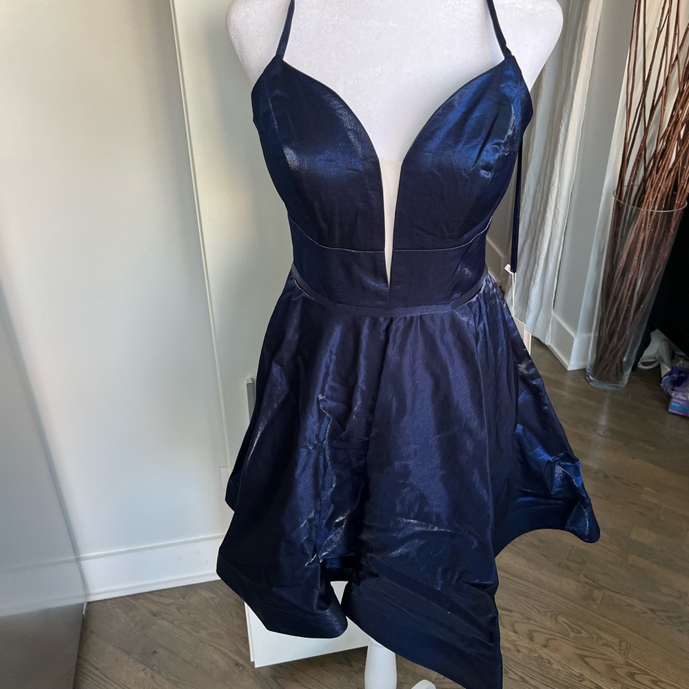 NWT Blue shimmer dress size 4 by prom girl